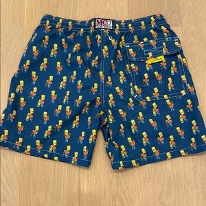 MC2 Saint Barth Blue Swim Trunks with Cartoon Print